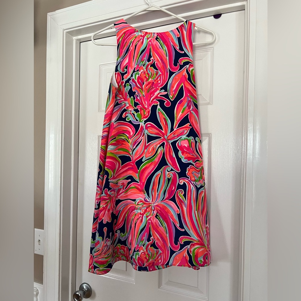 Lily Pulitzer banana flambé silk sleeveless jackie shift dress nwot. Xs OBO